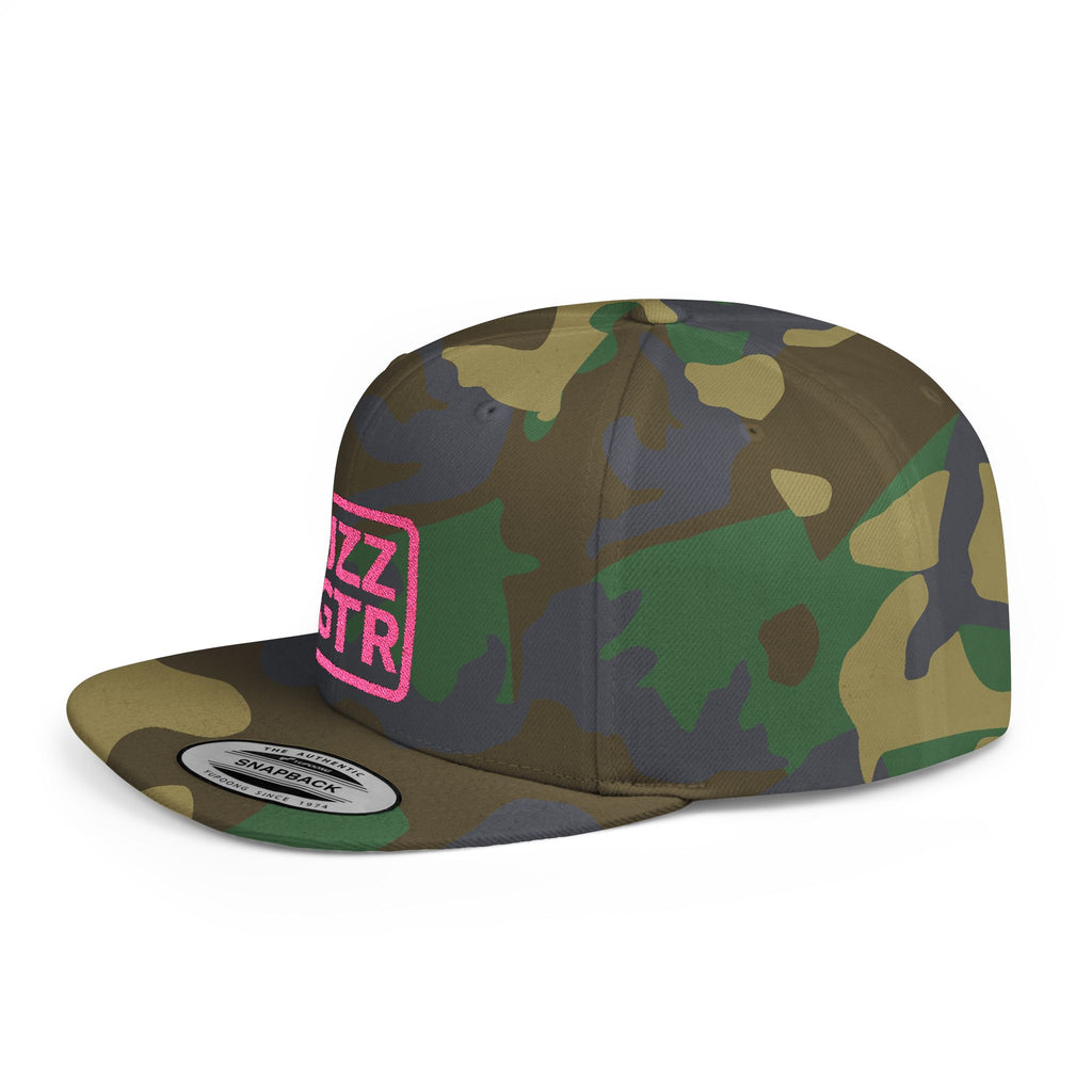 Pink Embroidered JZZ GTR™ Snapback Hat, Trendy Snapback Cap, Casual Gift for Jazz Lovers and Jazz Guitarists