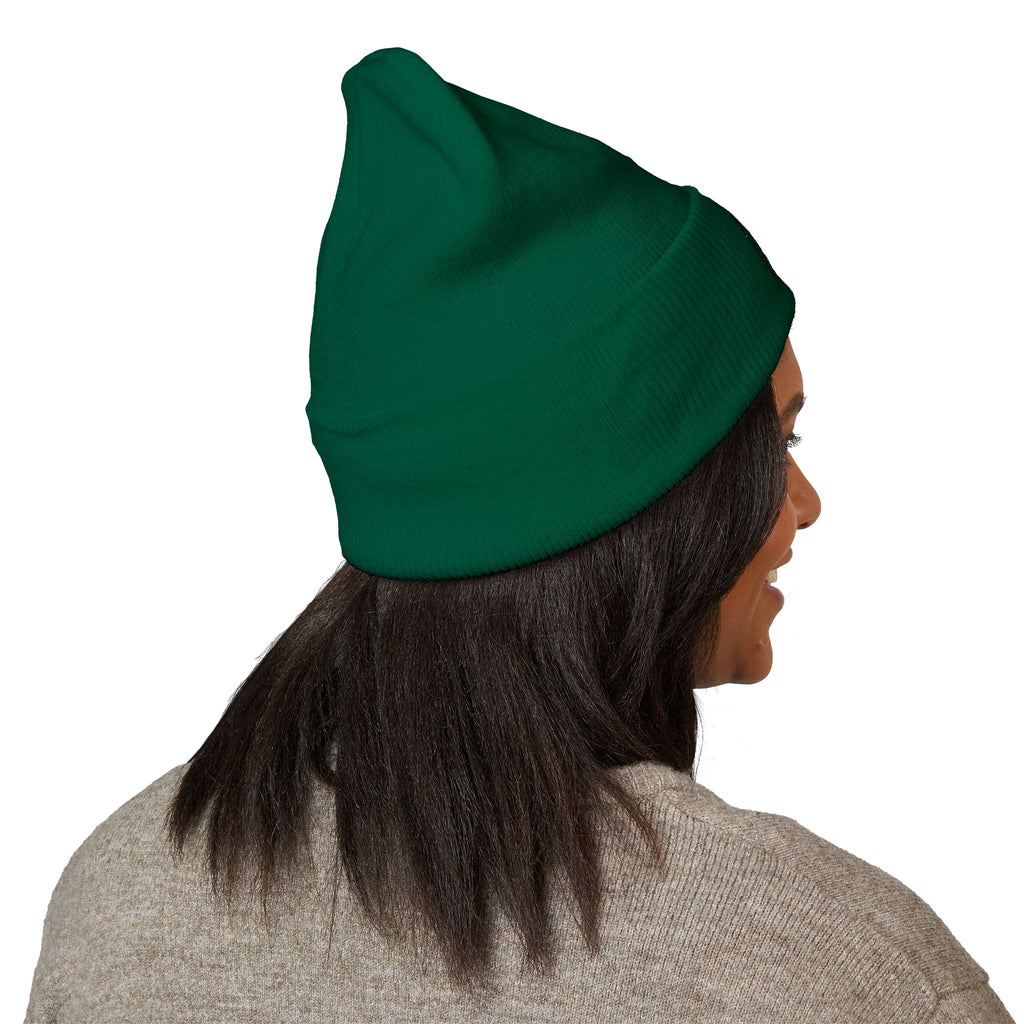 Black Embroidered JZZ GTR™ Beanie Hat-Classic Winter Hat for Jazz Lovers and Guitarists