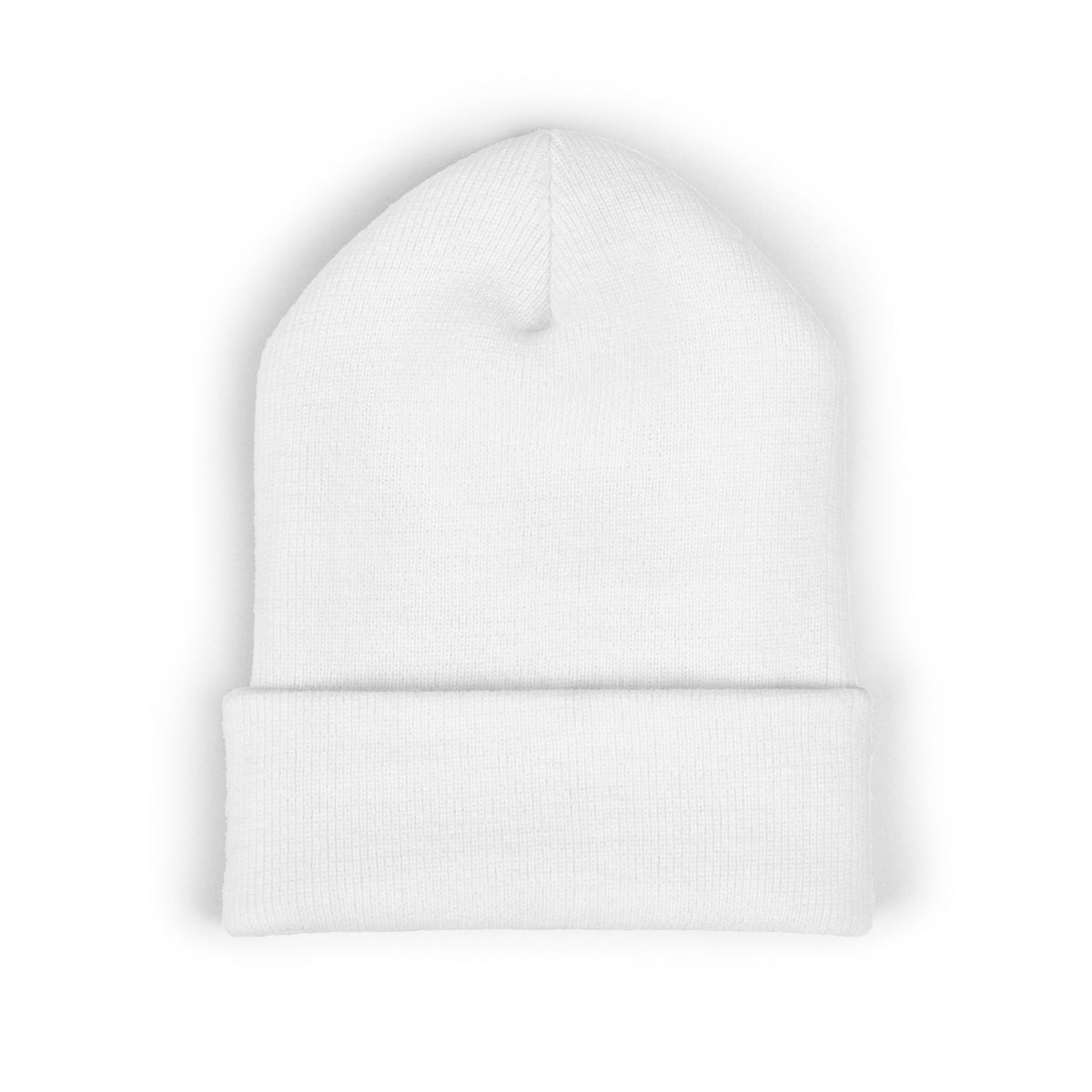 Yellow Embroidered JZZ GTR™ Beanie Hat | Bold Winter Knit Hat for Jazz Guitar Fans | Vibrant Cuffed Beanie for Musicians