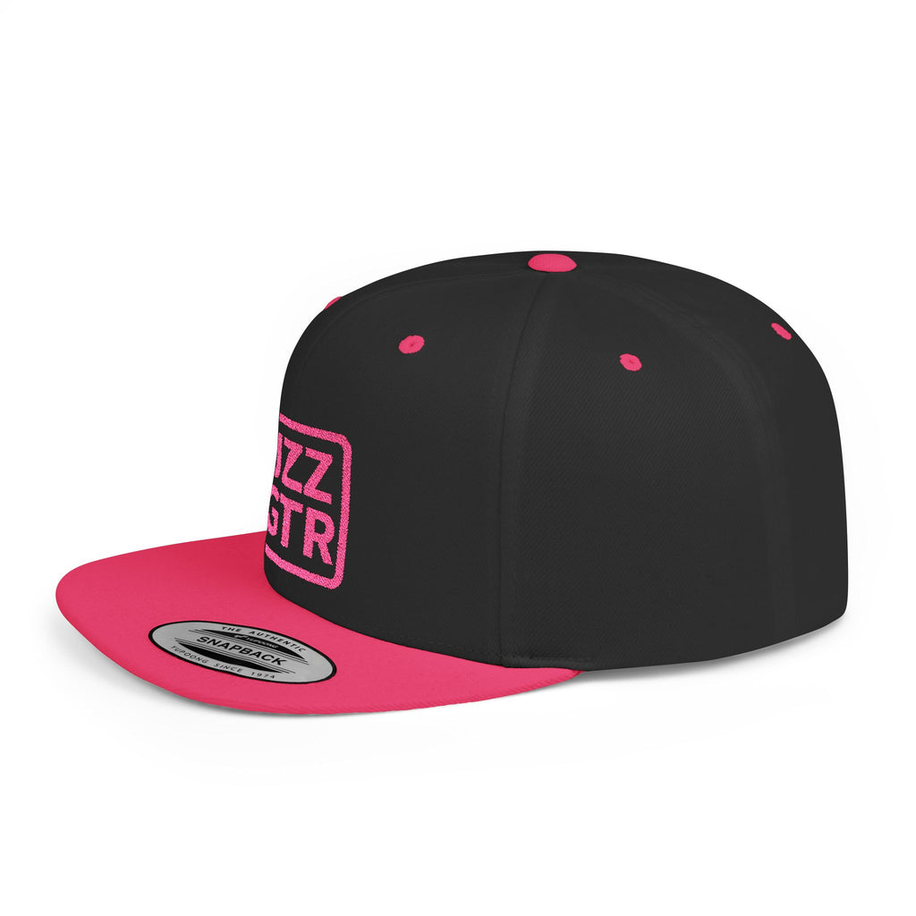 Pink Embroidered JZZ GTR™ Snapback Hat, Trendy Snapback Cap, Casual Gift for Jazz Lovers and Jazz Guitarists